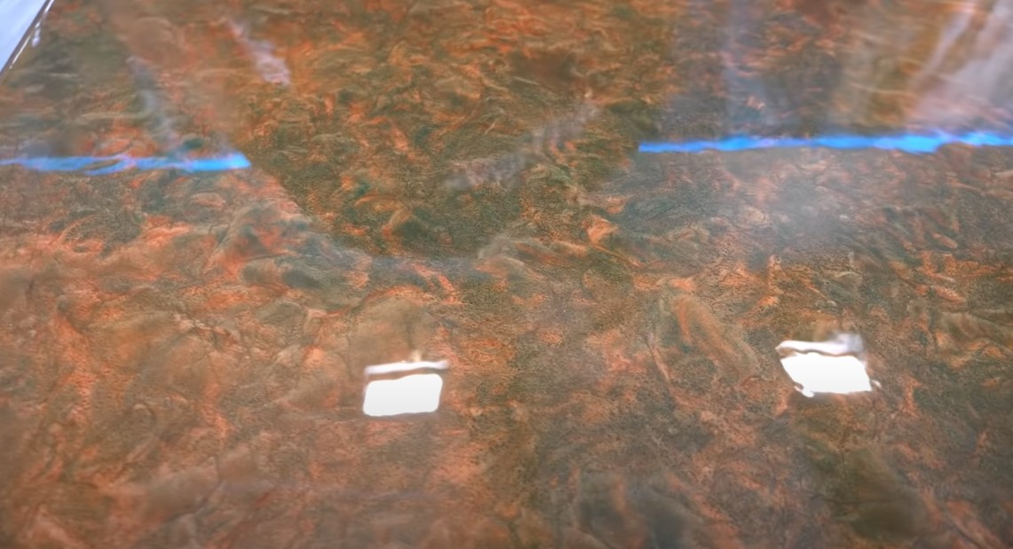 DIY copper epoxy countertop with patina from stone coat countertops