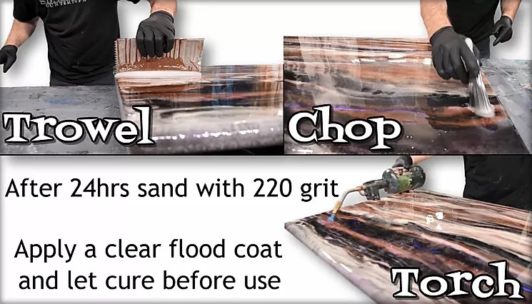 Final Steps for Epoxy Table Top DIY Project