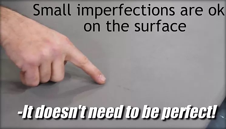 Imperfections in Epoxy Table Top DIY Surface
