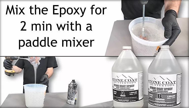 Mixing Epoxy Table Top DIY Resin 