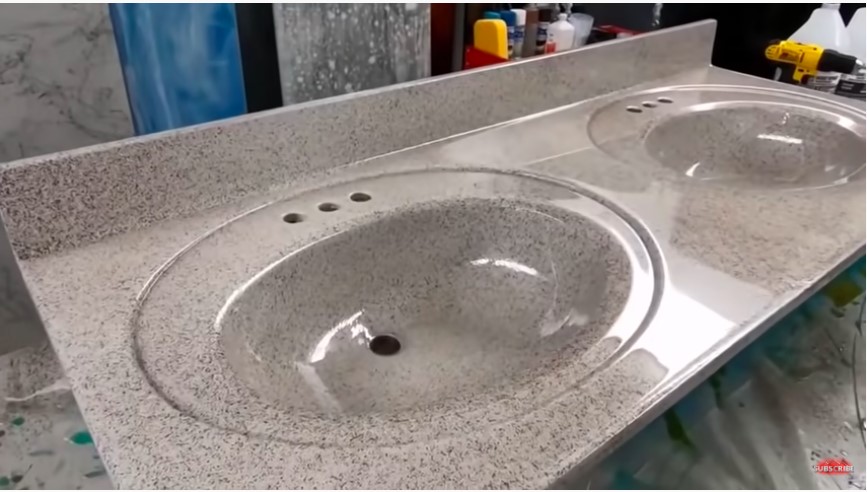 Stone Granite Countertop Spray on Sink